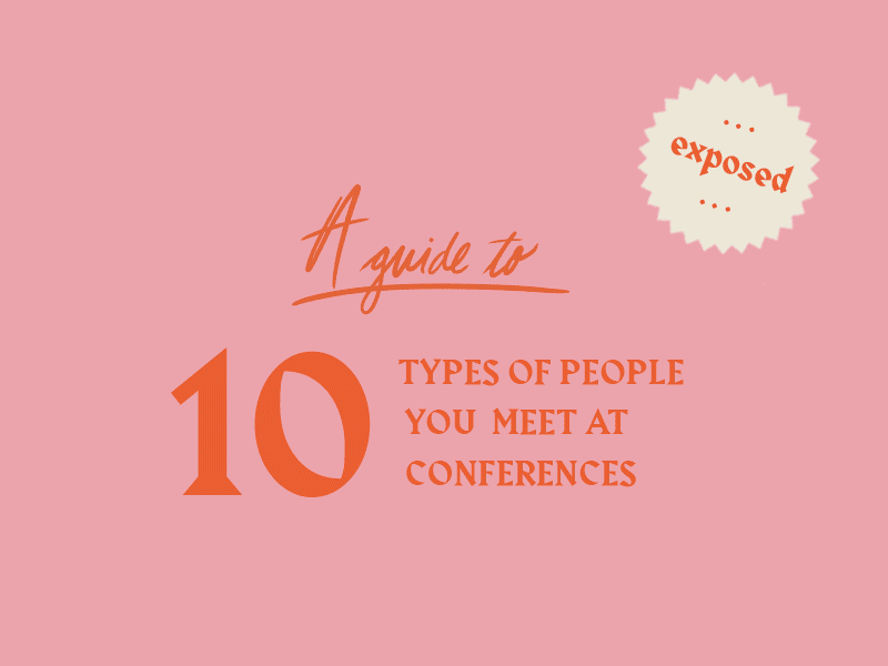 10 Types of People You Meet at Conferences character character design conference graphic design illustration