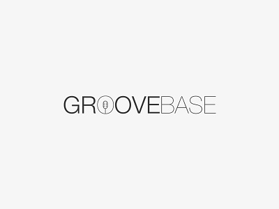 Groovebase Logo brand branding design icon identity logo mic music simple studio type vector