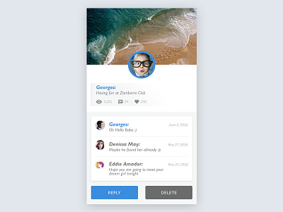 Application nr.8 app application chat ios layout material design ui ux