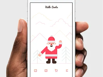 Newyear Photo Editor app editor icons illustration interface ios photo santa stickers ui ux