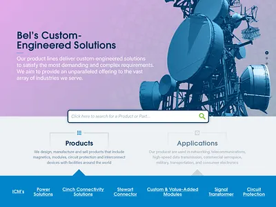 Bel Cinch Home Page architech bel cinch cms desktop dotcms responsive