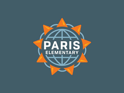Paris Elementary identity logo school