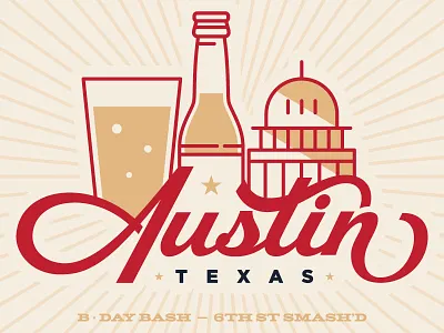 Bday Invite atx austin bday beer birthday capitol party texas tx