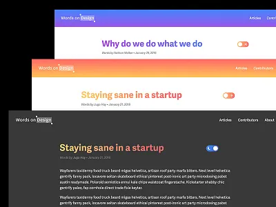 Words On Design article view article blog css html ui web web design words on design