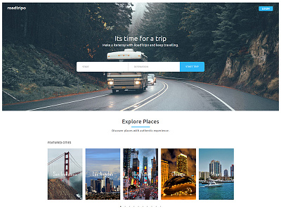 Roadtripo city grid layout places roadtrip travel