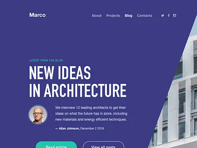 Blog landing page blog landing page