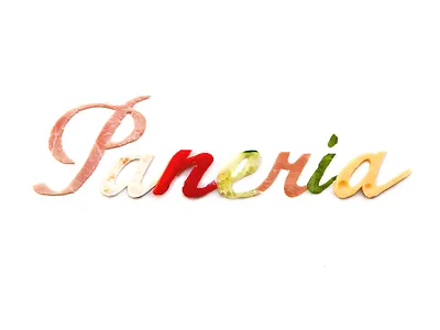 Paneria handmade logo cafe font food paneria typo