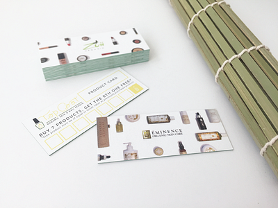 Mini Product Cards Design beauty cards design graphic design ink moo photography print printfinity sustainability sustainable