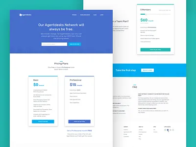 Agentdesks : Pricing cards design landing landing page page payment price pricing real estate ui ux website
