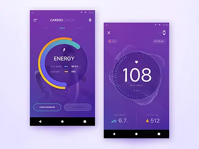 Korr Fitness android exercise fit fitness app heart run speed sports app track
