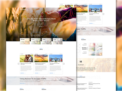 Landing Page WIP events hero homepage landingpage news price slider title user interface