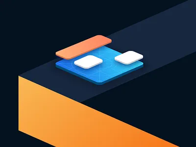 Landing page #1 dark mobile sketch