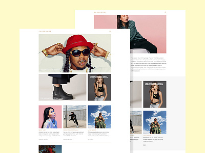 Superdope blog draft imagery media minimal minimalist text white yellow