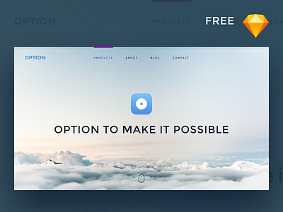 Single page product website design download free freebie hero popular simple sketch ui ux webpage website