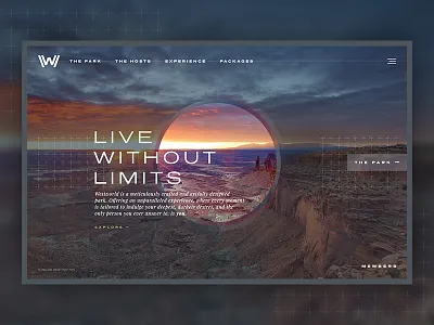 Westworld Website Concept concept digital experience hbo interface layout live ui web website west westworld