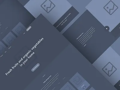 Vegebox Wireframe e commerce fruit health information architecture landing page vegetable website wireframe