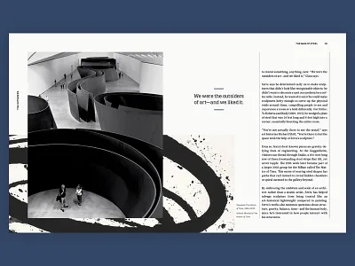 The Man of Steel spread [8–9] editorial mag magazine print spread typography