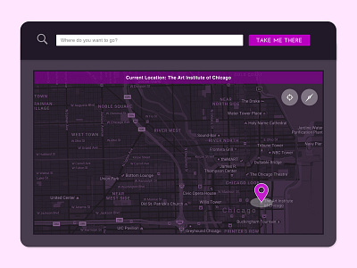 Take Me There daily ui directions gps location locator map search ui ui design vector