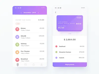 Credit Card Checkout app bank ecommerce ios iphone mobile money payment ui wallet