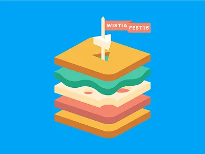 WistiaFest 2016 Sticker illustration sticker