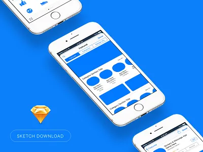 iOS Sticker AppStore Displays (Sketch Freebie) download freebie imessage ios sketch sketch resources stickers template ui
