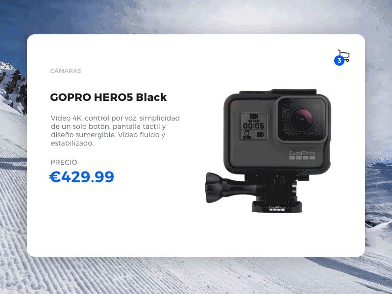Buy product. Concept animation app blue buy card design interaction pay sport ui ux web
