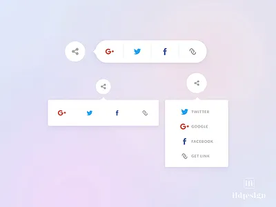Social Share Ui Design dailyui ildiesign ildiko ignacz interface design share sharing social ui ux