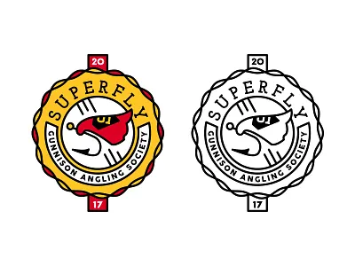 Superfly anglers badge colorado fishing fly fish