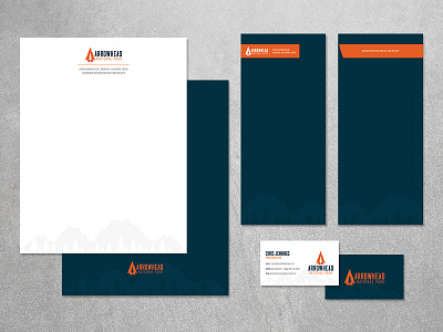 Stationery Set branding business card envelope national park set stationery
