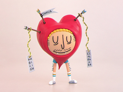 15na / Ambition - Family - Hope 15na 3d ambición ambition character design cinema 4d esperanza familia family heart hope