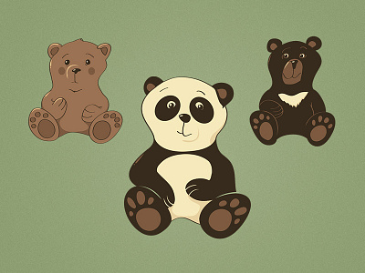 Bears animal bears blackbear brownbear character panda teddy