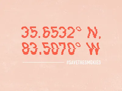 Great Smoky Mountains coordinates great smoky mountains typography warp