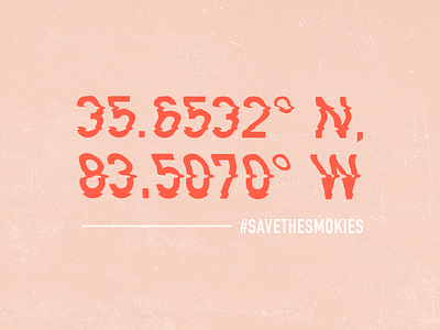 Great Smoky Mountains coordinates great smoky mountains typography warp