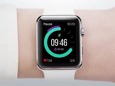 HIIT Timer for Apple Watch Concept app apple hiit timer ui ux watch