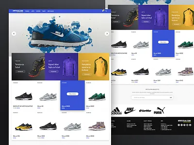 Futsal - Sport Webshop design landing minimal products web webshop