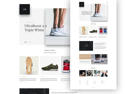 Sneaker Magazine adidas blog interface mobile sneakers website