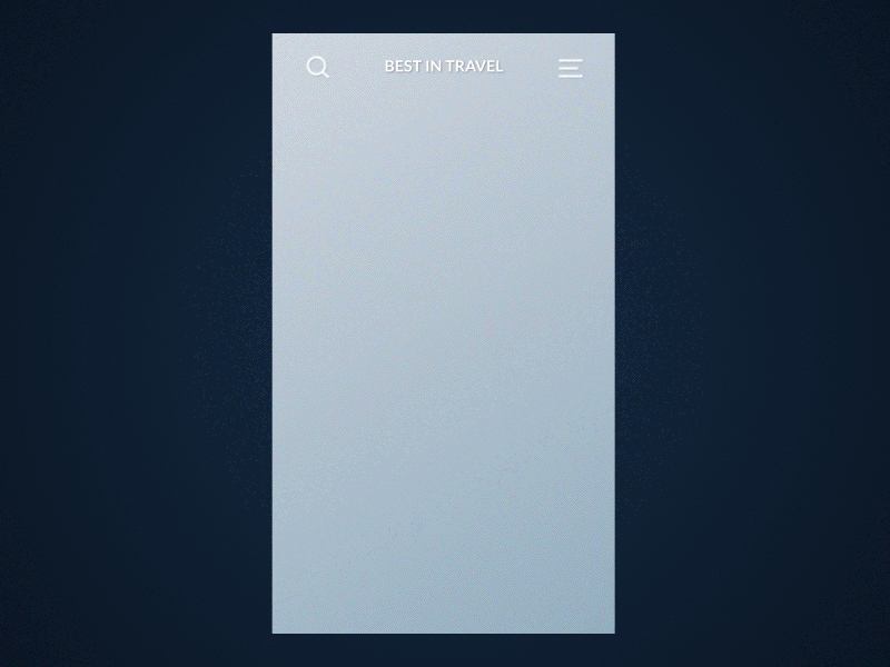 Modern Travel App after effects app design card card design cards lonely planet micro interactions modern app motion design travel travel app
