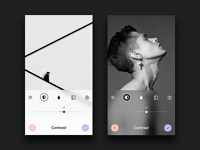 Photo Editing black camera editing filter photo ui white