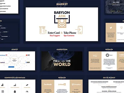 Business Presentation - Keynote / Powerpoint Design blue business chart colors design flat infographic keynote powerpoint presentation typography ui