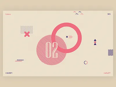 Color color colour geometric inspiration pallete ui ux