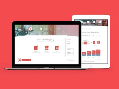 Evohome Configurator configurator digital flow mobile responsive step tool ui ux web