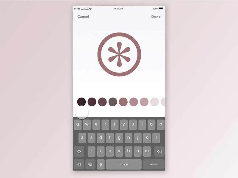 Color Selection animation color selection colors origami purple sketch ui