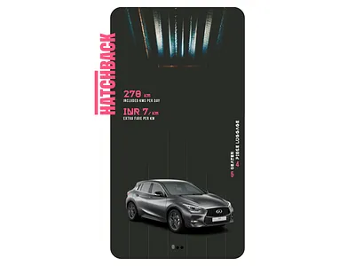 Hire A Cab // App Concept abstract app cab car dark design interface lines mobile random ui ux