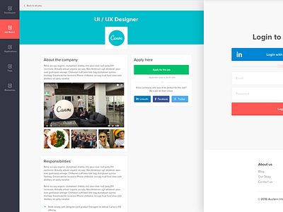 [Work in Progress] Jobs Platform - Careers Page canva careers job jobs page login ui ui designer ux ux designer