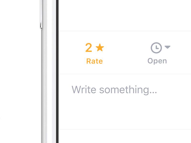 Rating system framer framerjs interaction mapstr rate rating ui ux