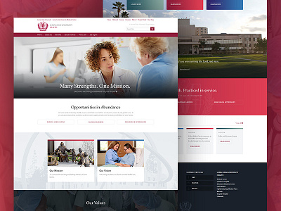 LLUH Careers loma linda university health web design