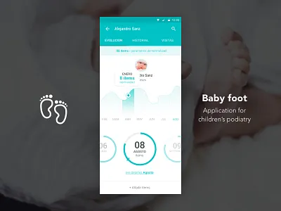 App for children's podiatry app children design graph graphic health interaction podiatry ui ux