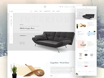 Furniture Store ecommerce furniture interior living minimal modern shop store
