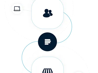 Homepage Illustration businesses customers illustration