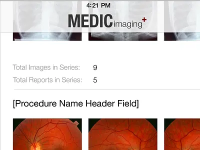 Medic Imaging information architecture product design ui design ux design